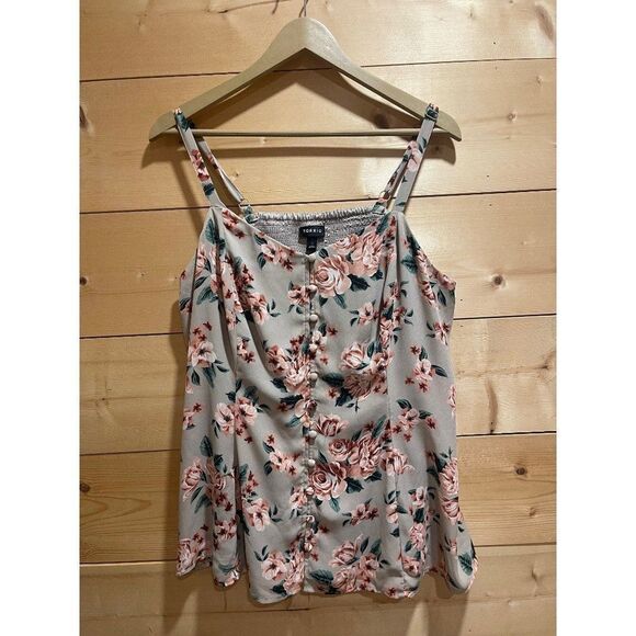 Torrid Georgette Button-Front Cami 1X - Picture 1 of 8